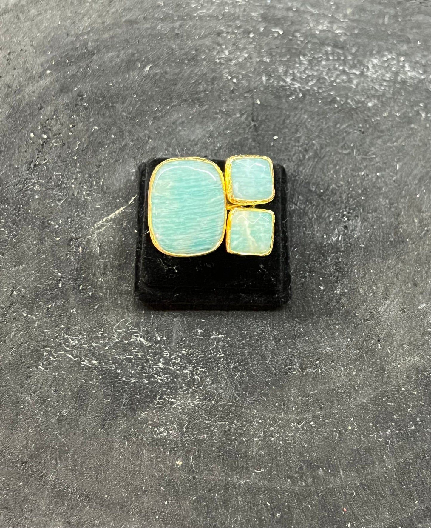 Anello con amazzonite